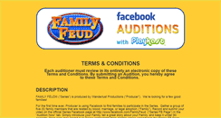Desktop Screenshot of familyfeudauditions.com